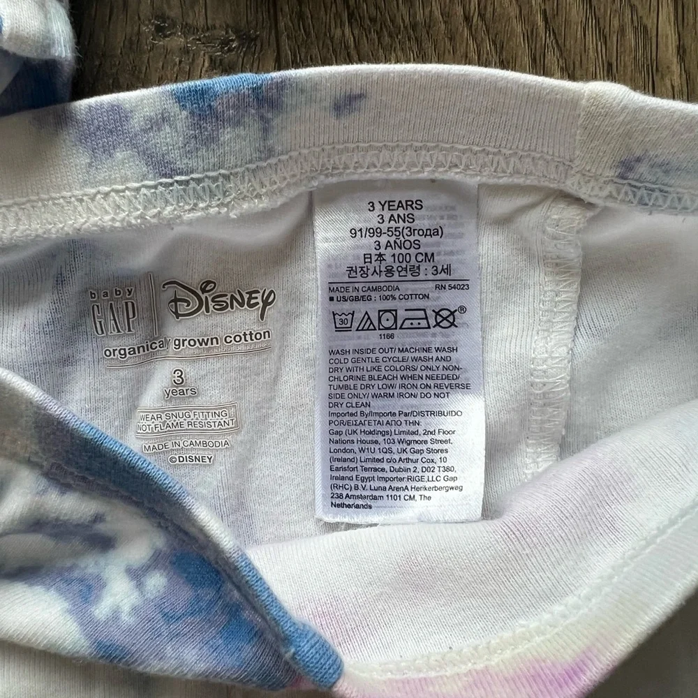 Disney Gap Tie Dye Pajamas